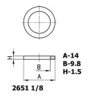 Цена на фитинг Уплотнительное кольцо алюминиевое 2651 1/8 2651 1/8