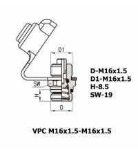 Фитинг контрольного вывода VPC M16x1.5-M16x1.5